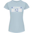 Football Mum Mom Womens Petite Cut T-Shirt Light Blue