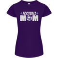 Football Mum Mom Womens Petite Cut T-Shirt Purple