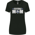 Football Mum Mom Womens Wider Cut T-Shirt Black