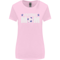 Football Mum Mom Womens Wider Cut T-Shirt Light Pink