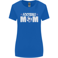 Football Mum Mom Womens Wider Cut T-Shirt Royal Blue