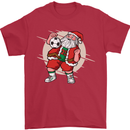 Football Santa Christmas Soccer Xmas Mens T-Shirt 100% Cotton Red
