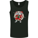 Football Santa Christmas Soccer Xmas Mens Vest Tank Top Black