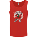 Football Santa Christmas Soccer Xmas Mens Vest Tank Top Red