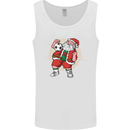 Football Santa Christmas Soccer Xmas Mens Vest Tank Top White