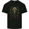 Forest Grim Reaper Skull Cult Kids T-Shirt Childrens Black