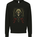 Forest Grim Reaper Skull Cult Mens Sweatshirt Jumper Black