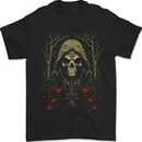 Forest Grim Reaper Skull Cult Mens T-Shirt 100% Cotton Black