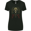 Forest Grim Reaper Skull Cult Womens Wider Cut T-Shirt Black