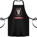 Forever Hard Rock Guitar Rock Salute Music Cotton Apron 100% Organic Black