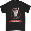 Forever Hard Rock Guitar Rock Salute Music Mens T-Shirt 100% Cotton Black