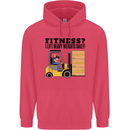 Forklift Driver I Lift Heavy Weights Funny Childrens Kids Hoodie Heliconia