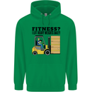 Forklift Driver I Lift Heavy Weights Funny Childrens Kids Hoodie Irish Green