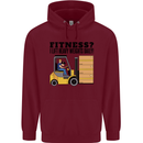 Forklift Driver I Lift Heavy Weights Funny Childrens Kids Hoodie Maroon