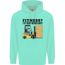 Forklift Driver I Lift Heavy Weights Funny Childrens Kids Hoodie Peppermint