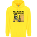 Forklift Driver I Lift Heavy Weights Funny Childrens Kids Hoodie Yellow