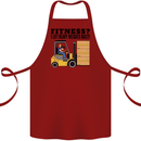 Forklift Driver I Lift Heavy Weights Funny Cotton Apron 100% Organic Maroon