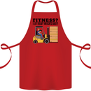 Forklift Driver I Lift Heavy Weights Funny Cotton Apron 100% Organic Red