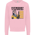 Forklift Driver I Lift Heavy Weights Funny Kids Sweatshirt Jumper Light Pink