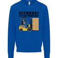 Forklift Driver I Lift Heavy Weights Funny Kids Sweatshirt Jumper Royal Blue