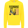 Forklift Driver I Lift Heavy Weights Funny Kids Sweatshirt Jumper Yellow