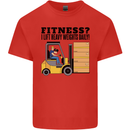 Forklift Driver I Lift Heavy Weights Funny Kids T-Shirt Childrens Red
