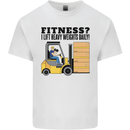 Forklift Driver I Lift Heavy Weights Funny Kids T-Shirt Childrens White