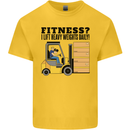 Forklift Driver I Lift Heavy Weights Funny Kids T-Shirt Childrens Yellow