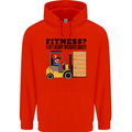 Forklift Driver I Lift Heavy Weights Funny Mens 80% Cotton Hoodie Bright Red