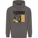 Forklift Driver I Lift Heavy Weights Funny Mens 80% Cotton Hoodie Charcoal