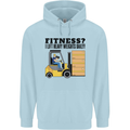 Forklift Driver I Lift Heavy Weights Funny Mens 80% Cotton Hoodie Light Blue