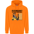 Forklift Driver I Lift Heavy Weights Funny Mens 80% Cotton Hoodie Orange