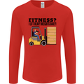 Forklift Driver I Lift Heavy Weights Funny Mens Long Sleeve T-Shirt Red