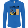 Forklift Driver I Lift Heavy Weights Funny Mens Long Sleeve T-Shirt Royal Blue
