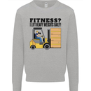 Forklift Driver I Lift Heavy Weights Funny Mens Sweatshirt Jumper Sports Grey