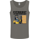 Forklift Driver I Lift Heavy Weights Funny Mens Vest Tank Top Charcoal