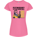 Forklift Driver I Lift Heavy Weights Funny Womens Petite Cut T-Shirt Azalea