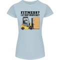 Forklift Driver I Lift Heavy Weights Funny Womens Petite Cut T-Shirt Light Blue