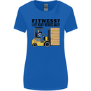 Forklift Driver I Lift Heavy Weights Funny Womens Wider Cut T-Shirt Royal Blue
