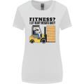 Forklift Driver I Lift Heavy Weights Funny Womens Wider Cut T-Shirt White