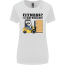 Forklift Driver I Lift Heavy Weights Funny Womens Wider Cut T-Shirt White