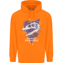 Fossible Funny Fossil Paleontology Dinosaur Childrens Kids Hoodie Orange