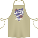 Fossible Funny Fossil Paleontology Dinosaur Cotton Apron 100% Organic Khaki