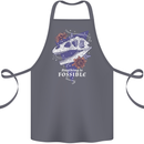Fossible Funny Fossil Paleontology Dinosaur Cotton Apron 100% Organic Steel
