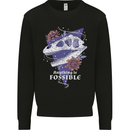 Fossible Funny Fossil Paleontology Dinosaur Kids Sweatshirt Jumper Black