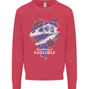 Fossible Funny Fossil Paleontology Dinosaur Kids Sweatshirt Jumper Heliconia