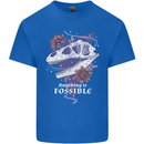 Fossible Funny Fossil Paleontology Dinosaur Kids T-Shirt Childrens Royal Blue
