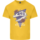 Fossible Funny Fossil Paleontology Dinosaur Kids T-Shirt Childrens Yellow