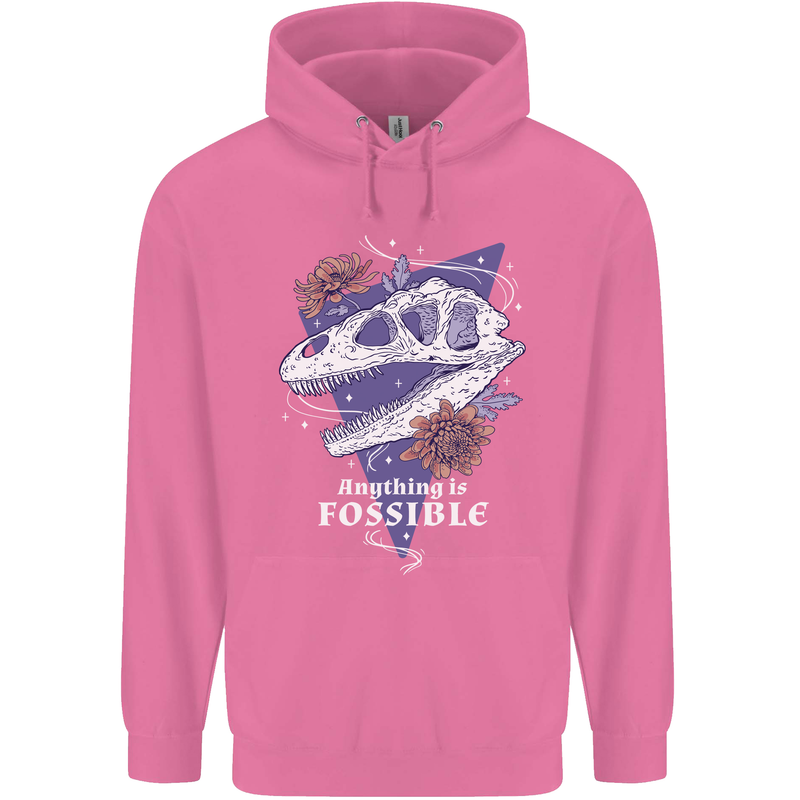 Fossible Funny Fossil Paleontology Dinosaur Mens 80% Cotton Hoodie Azelea
