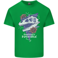 Fossible Funny Fossil Paleontology Dinosaur Mens Cotton T-Shirt Tee Top Irish Green